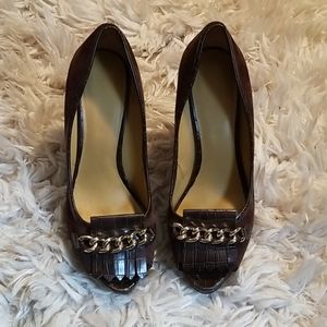 Nine West Brown Suede Honey Sandal